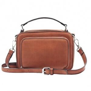 NEW K CARROLL women's kelsey crossbody satchel bag in camel
